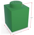 LAMPADA LED LEGO IN SILICONE VERDE