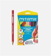 12 PASTELLI JUMBO TRIANGOLARI MITAMA