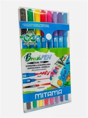 PENNARELLI ACQUERELLABILI DOPPIA PUNTA BRUSH PEN MITAMA