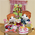 SET 4 Figure Bambole FAMIGLIA GATTO ACERO Maple Cat SYLVANIAN FA
