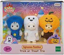 SYLVANIAN FAMILIES TRIO DOLL SET WITH HALLOWEEN COSTUMES