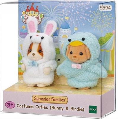 SYLVANIAN FAMILIES COSTUME CUTIES BUNNY & BIRDIE