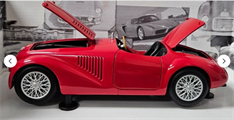 RED FERRARI 125 S HOT WHEELS L2954 1/18 SCALE
