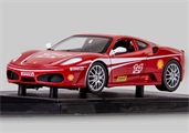 RARE RED BOX HOT WHEELS FERRARI F430 #14 CHALLENGE RACE CAR 1/18