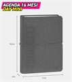 AGENDA GIORNALIERA MINI 2025-2026, DIARIO 16 MESI GRIGIO
