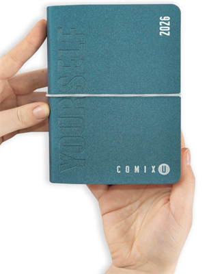 AGENDA GIORNALIERA MINI 2025-2026, DIARIO 16 MESI BLU