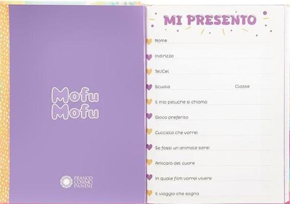 DIARIO SCUOLA MOFU MOFU, DIARIO 12 MESI