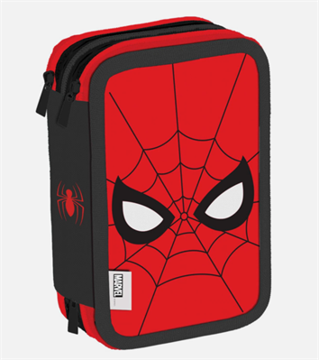 ASTUCCIO COMPLETO DI  TRE ZIP CON PORTAPENNE – SPIDERMAN