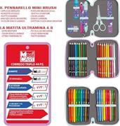 ASTUCCIO COMPLETO DI TRE ZIP CON PORTAPENNE – STITCH