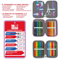 ASTUCCIO COMPLETO DI TRE ZIP CON PORTAPENNE – STITCH