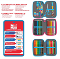 ASTUCCIO COMPLETO DI TRE ZIP CON PORTAPENNE – NINNA E MATTI