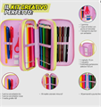 ASTUCCIO COMPLETO DI TRE ZIP CON PORTAPENNE – MOFU MOFU
