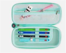 ASTUCCIO PANDA PORTAPENNE LEGAMI CON ZIP VERDE