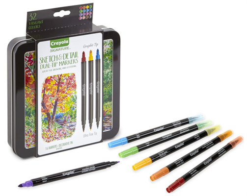 CRAYOLA - SIGNATURE, SET 16 PENNARELLI PER ADULTI