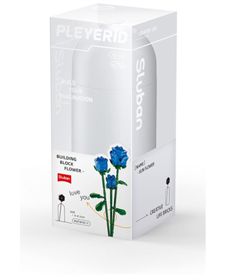 FIORE ROSA BLU ROSE MATTONCINI COMPATIBILI LEGO