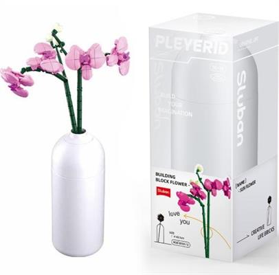 FIORE ROSA ROSE MATTONCINI COMPATIBILI LEGO