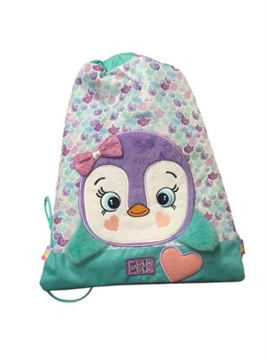 ZAINO COULISSE SAKKY BAG MOFU MOFU PINGUINO VERDE