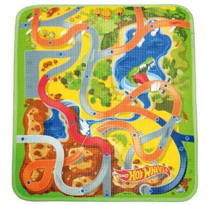 TAPPETO HOT WHEELS DA TAVOLO CON AUTO INCLUSA