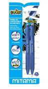 SET DI 2 PENNE CANCELLABILI GOODY BLUE + 1 GOMMA + 2 RICARICHE
