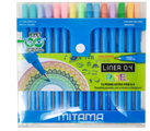 MITAMA, PENNA LINER 0.4 PASTEL. ASTUCCIO DA 15 PEZZI
