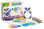 CRAYOLA - SET SPIRALI E MANDALA CON PENNARELLI LAVABILI E MATITE