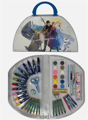 VALIGETTA COLORI FROZEN DISNEY SET CANCELLERIA 51 PEZZI