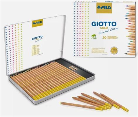 GIOTTO GOLD LIMITED EDITION FILA SCATOLA PASTELLI 20 PEZZI