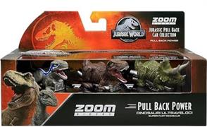 ROCCO GIOCATTOLI - JURASSIC WORLD ZOOM RIDERS 3 PACK