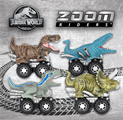 ROCCO GIOCATTOLI - JURASSIC WORLD ZOOM RIDERS 3 PACK