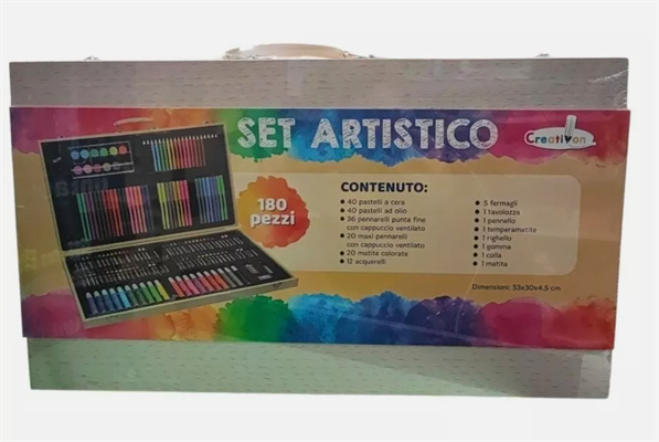 VALIGETTA SET ARTISTICO 180 PEZZI CREATION