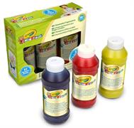 CRAYOLA - MINI KIDS, 3 TEMPERE A DITA LAVABILI