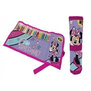 ASTUCCIO MINNIE ROLL RIPIEGABILE CON 24 PASTELLI CM. 40X20