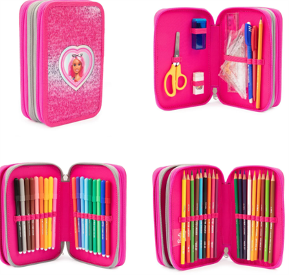 ASTUCCIO 3 ZIP CON CORREDO BARBIE