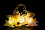 [D]HINK - GHIRLANDA LUMINOSA A LED CONIGLIETTI PASTELLO