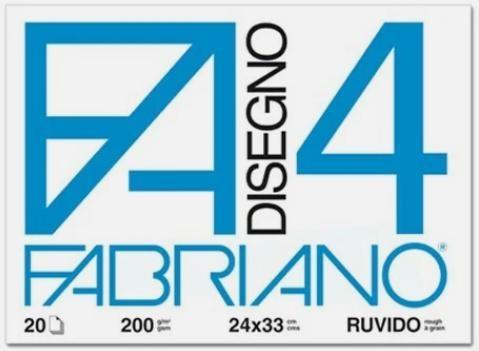FABRIANO - BLOCCO 20 FOGLI DA DISEGNO - RUVIDO