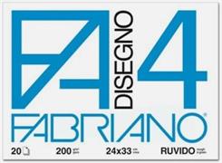 FABRIANO - BLOCCO 20 FOGLI DA DISEGNO - RUVIDO
