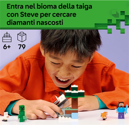 LEGO MINECRAFT AVVENTURA DI STEVE NELLA TAIGA